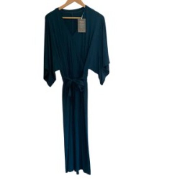 NWT Garnet Hill Kimono-Sleeve Knit Jumpsuit Small - Picture 2 of 5